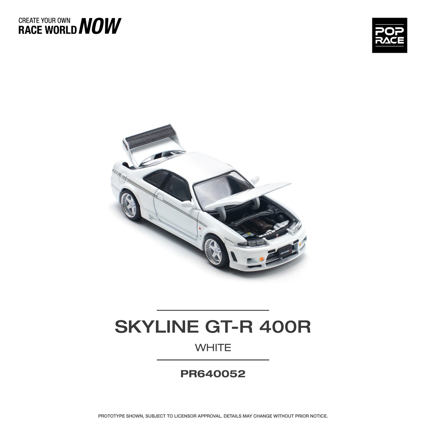 Pop Race Skyline GT-R 400R - White