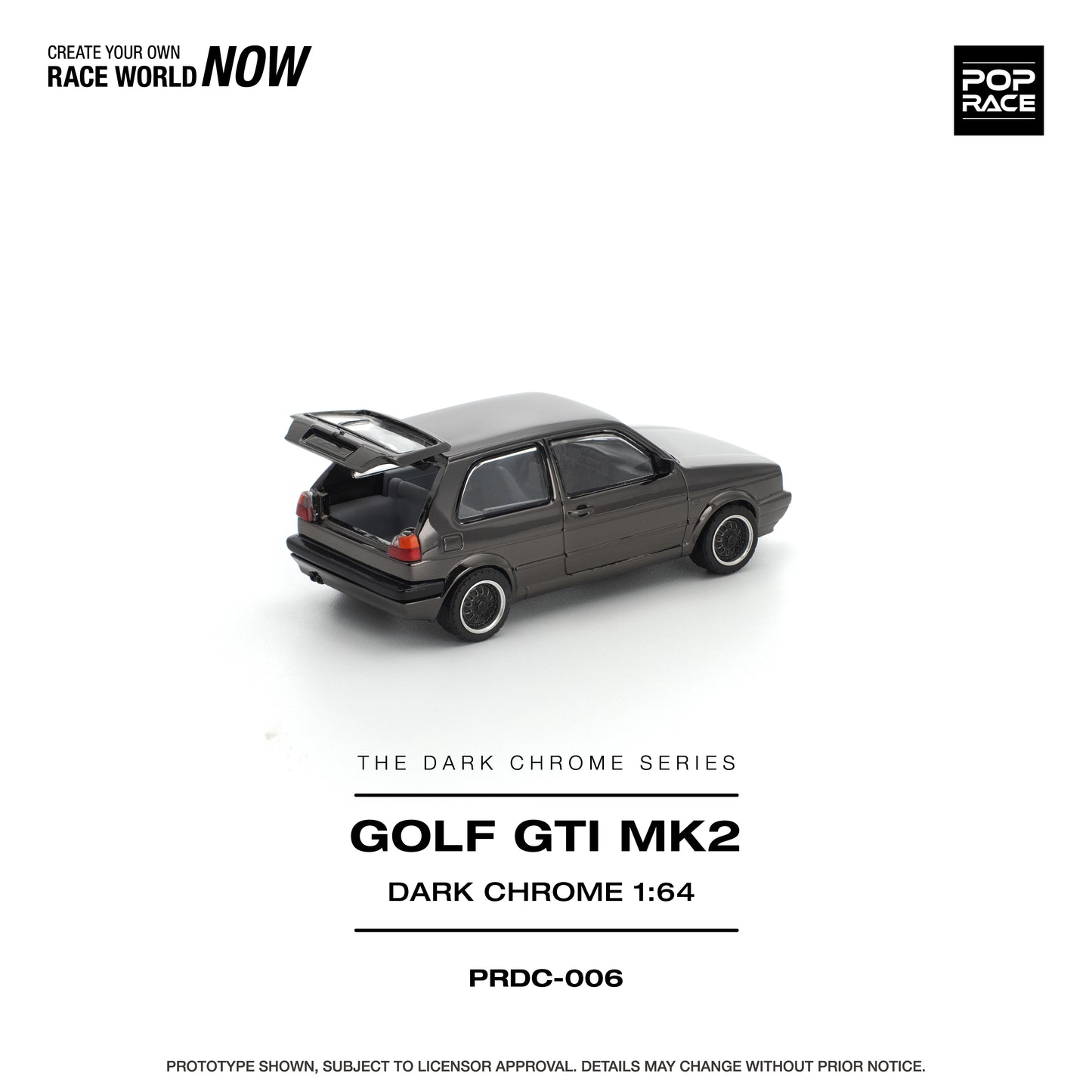 [PRE-ORDER] Pop Race Golf GTI MK2 - Dark Chrome