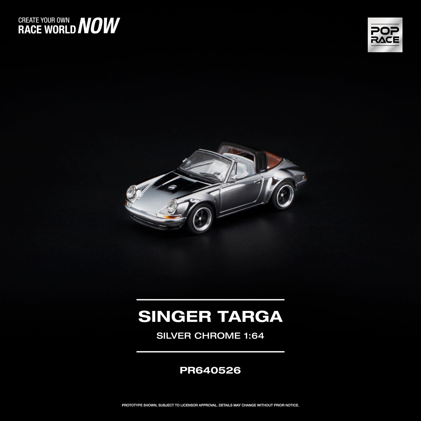 [PRE-ORDER] Pop Race Singer Targa - Silver Chrome