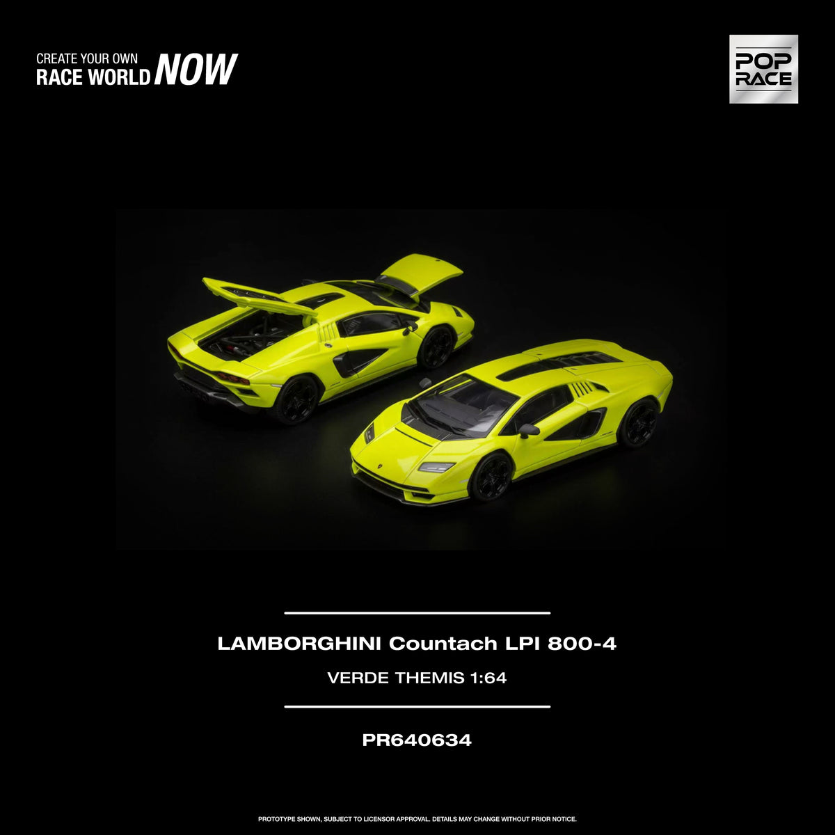 [PRE-ORDER] Pop Race Lamborghini Countach LPI 800-4 - Verde Themis
