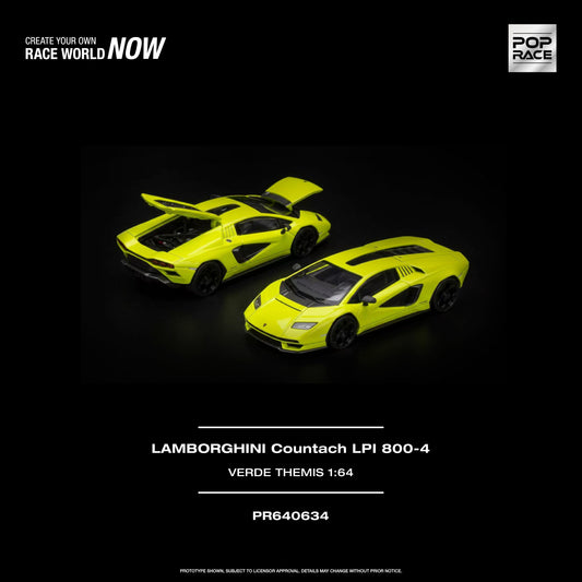 [PRE-ORDER] Pop Race Lamborghini Countach LPI 800-4 - Verde Themis