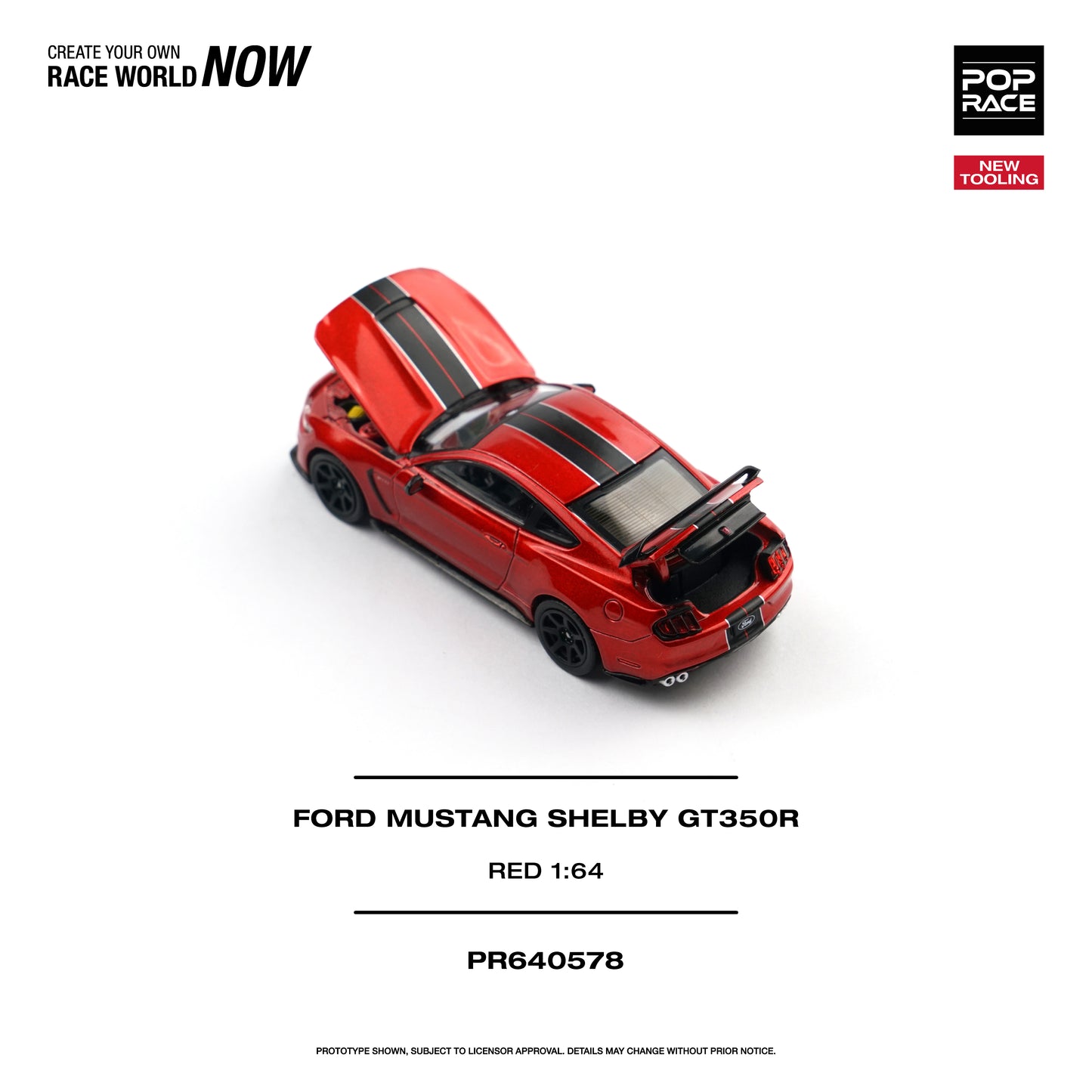 [PRE-ORDER] Pop Race Ford Mustang Shelby GT350R - Race Red