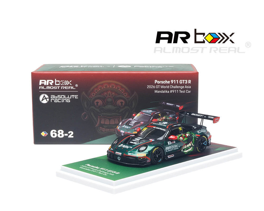 [PRE-ORDER] Almost Real ARbox Porsche 911 GT3 R - 2026 GT World Challenge Asia Mandalika #911 Test Car