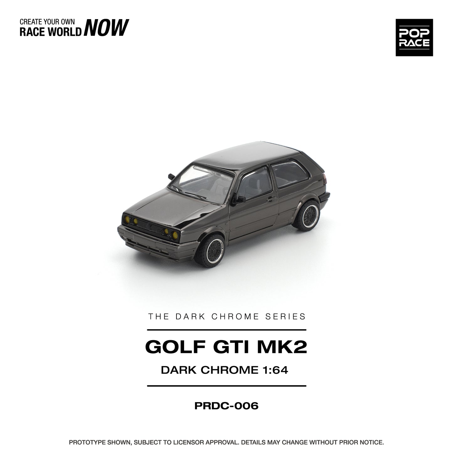 [PRE-ORDER] Pop Race Golf GTI MK2 - Dark Chrome