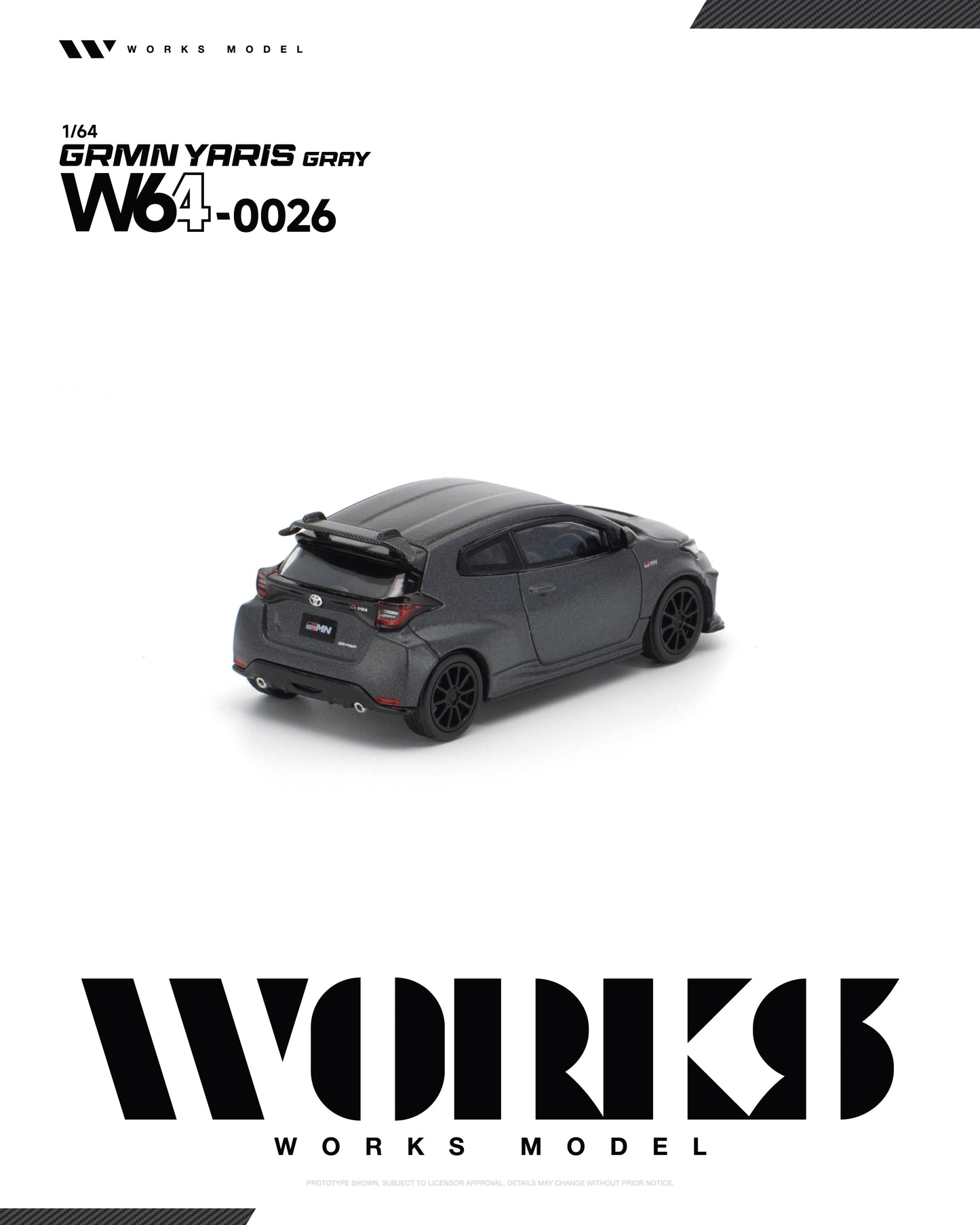 [PRE-ORDER] Works Model Toyota GRMN Yaris - Gray