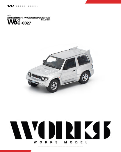 [PRE-ORDER] Works Model Mitsubishi Pajero Evolution - Silver