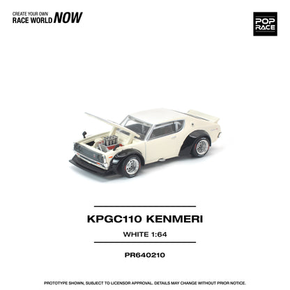 [PRE-ORDER] Pop Race KPGC100 Kenmeri - White