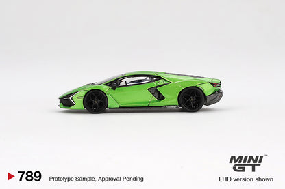 Mini GT #789 Lamborghini Revuelto – Verde Selvans Green