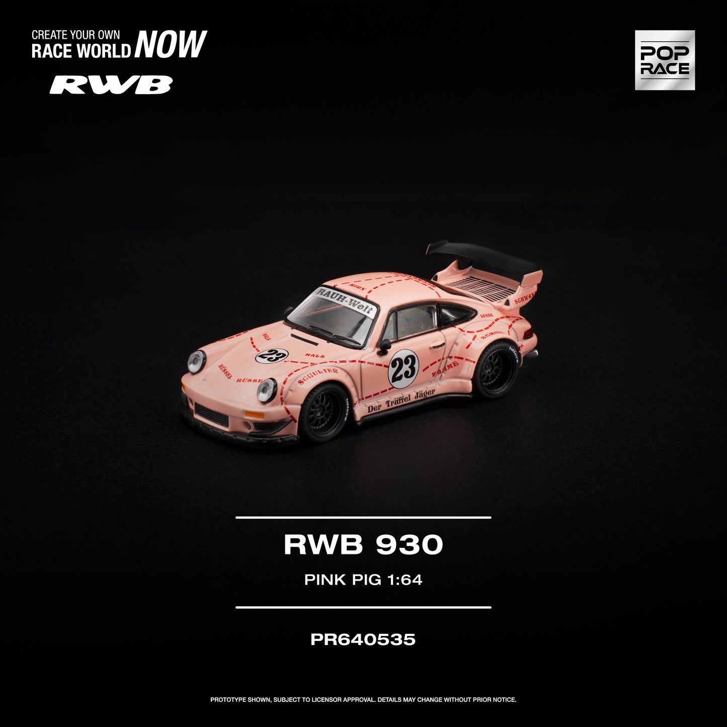 [PRE-ORDER] Pop Race RWB 930 “Pink Pig”