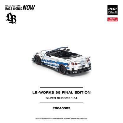 [PRE-ORDER] Pop Race LB-Works 35 Final Edition - Silver Chrome