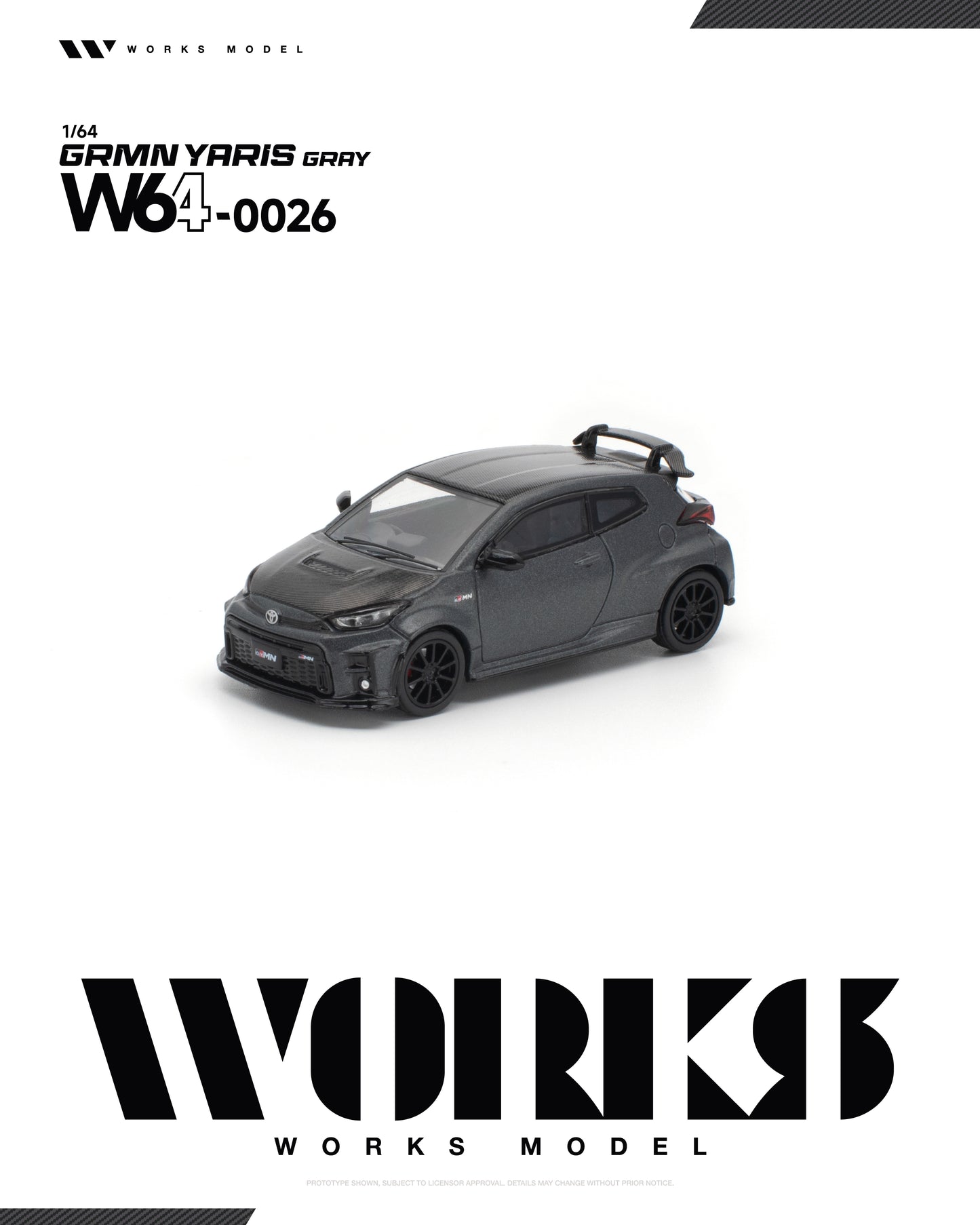 [PRE-ORDER] Works Model Toyota GRMN Yaris - Gray