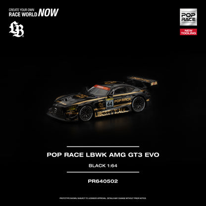 [PRE-ORDER] Pop Race LBWK AMG GT3 EVO - Black
