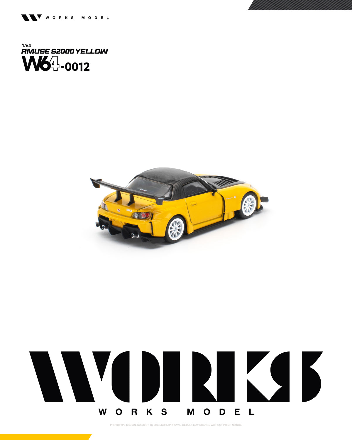 [PRE-ORDER] Works Model Amuse S2000 - Yellow