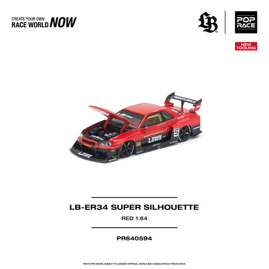 [PRE-ORDER] Pop Race LB-ER34 Super Silhouette - Red
