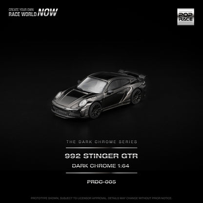 [PRE-ORDER] Pop Race 992 Singer GTR - Dark Chrome