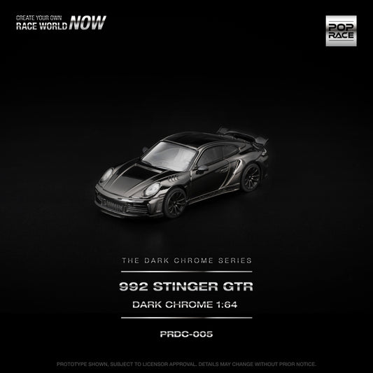 [PRE-ORDER] Pop Race 992 Singer GTR - Dark Chrome