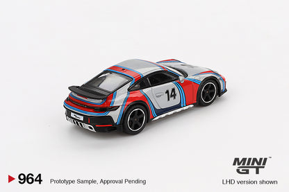 Mini GT #964 Porsche 911 Dakar “Rally 1974” - Ice Grey Metallic