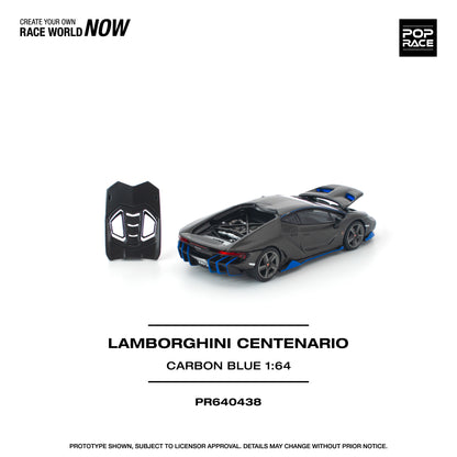 [PRE-ORDER] Pop Race Lamborghini Centenario - Carbon Blue