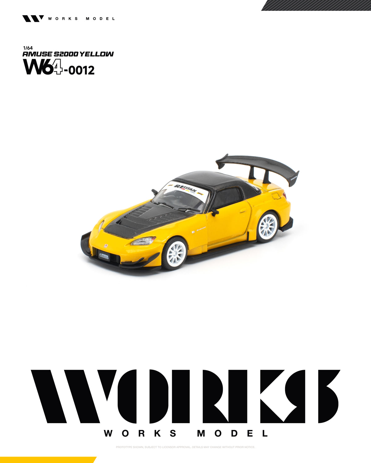 [PRE-ORDER] Works Model Amuse S2000 - Yellow