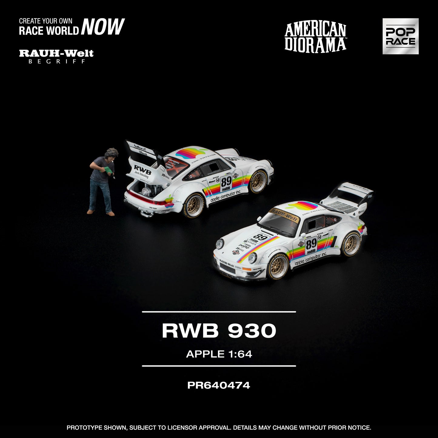 [PRE-ORDER] Pop Race RWB 930 Apple w/ Figure