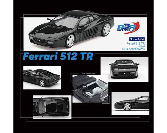 [PRE-ORDER] BBR Ferrari 512 TR – Nero Black
