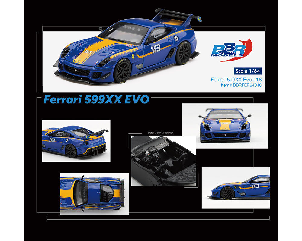 [PRE-ORDER] BBR Models Ferrari 599XX EVO - #18 Blue