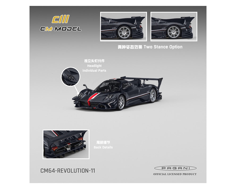 [PRE-ORDER] CM Model Pagani Zonda Revolucion – Navy Carbon Fiber