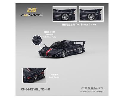 [PRE-ORDER] CM Model Pagani Zonda Revolucion – Navy Carbon Fiber
