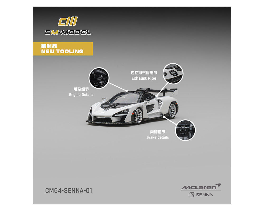 [PRE-ORDER]  CM Model McLaren Senna – Silica White