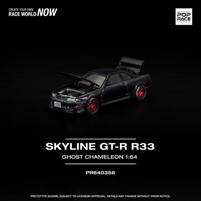 [PRE-ORDER] Pop Race Skyline GT-R R33 - Ghost Chameleon