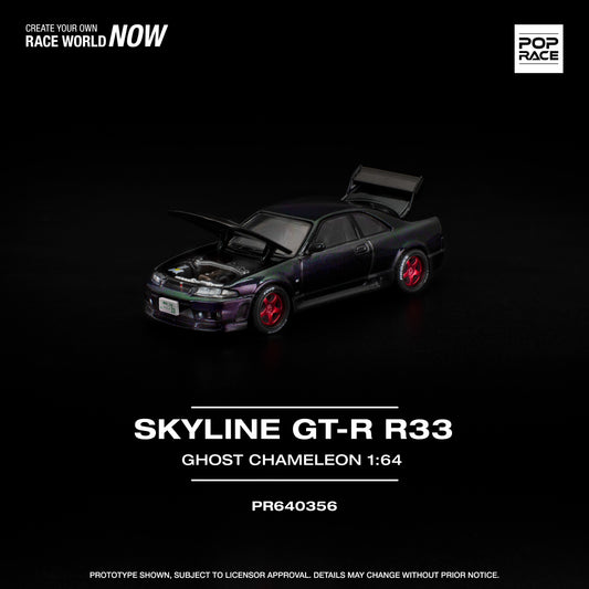[PRE-ORDER] Pop Race Skyline GT-R R33 - Ghost Chameleon