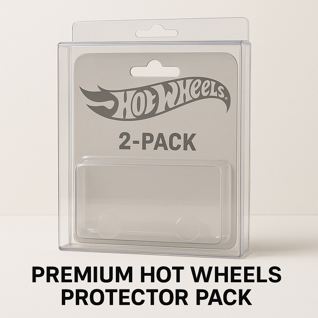 Premium Hot Wheels Protector Pack (Fits 2-Pack Blister Cards)