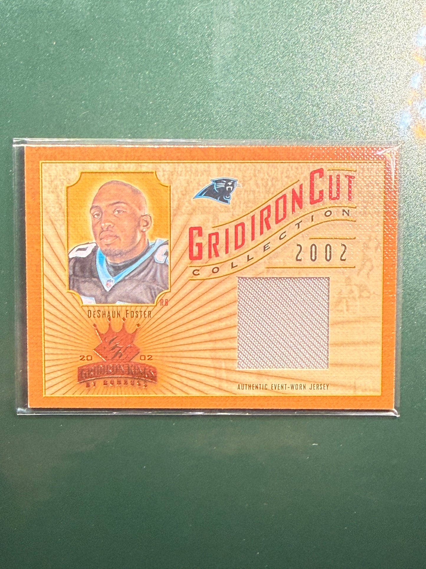2002 Donruss DeShaun Foster Gridiron Cut Patch #GC-106 /400
