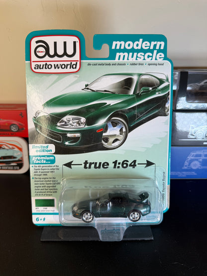 Auto World Premium Series 1996 Toyota Supra - Deep Jewel Green Pearl