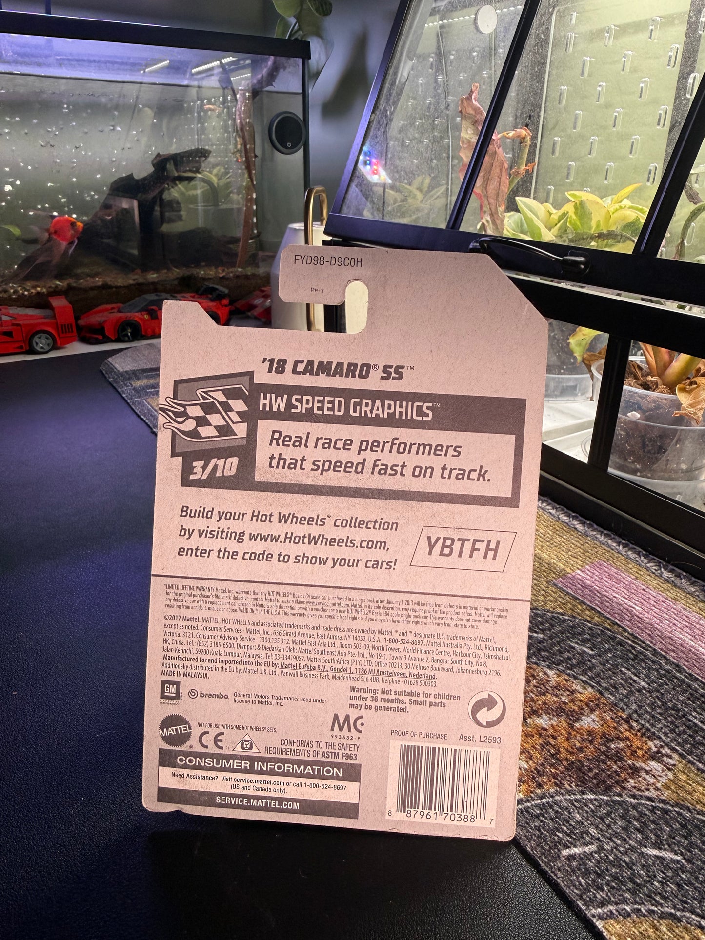 Hot Wheels Factory Sealed '18 Camaro SS 26/250