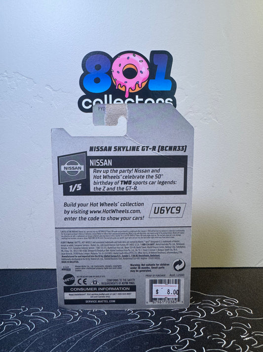 Hot Wheels Nissan Nissan Skyline GT-R (BCNR33) 6/250