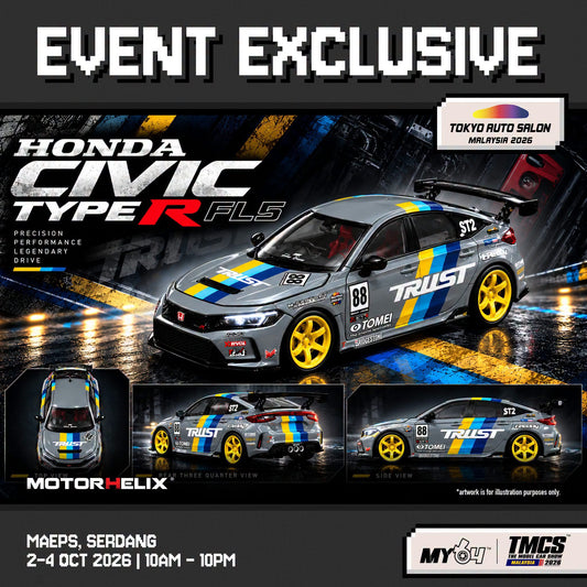 [PRE-ORDER] [Tokyo Auto Salon Malaysia] MOTORHELIX Honda Civic Type R RL5 - Trust