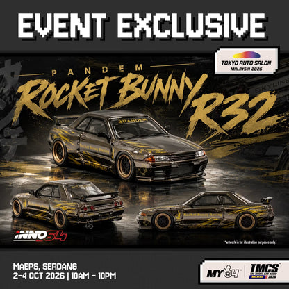 [PRE-ORDER] [Tokyo Auto Salon Malaysia] INNO64 Pandem Rocket Bunny R32 (Exclusive Packaging with TNG Malaysia