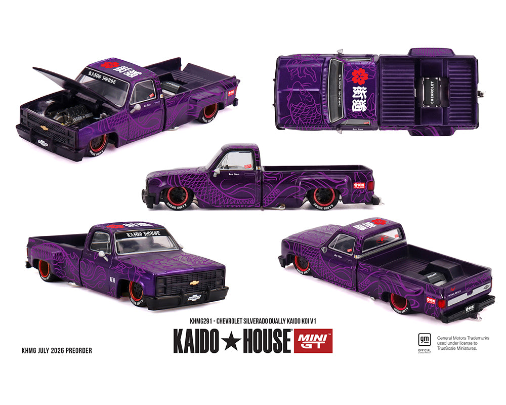 [PRE-ORDER] Kaido House x Mini GT Chevrolet Silverado Dually KAIDO Koi V1