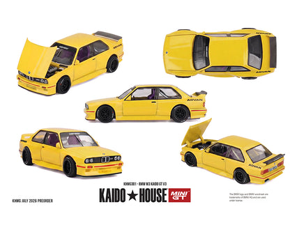[PRE-ORDER] Kaido House x Mini GT BMW M3 Kaido GT V3 ADVAN – Yellow