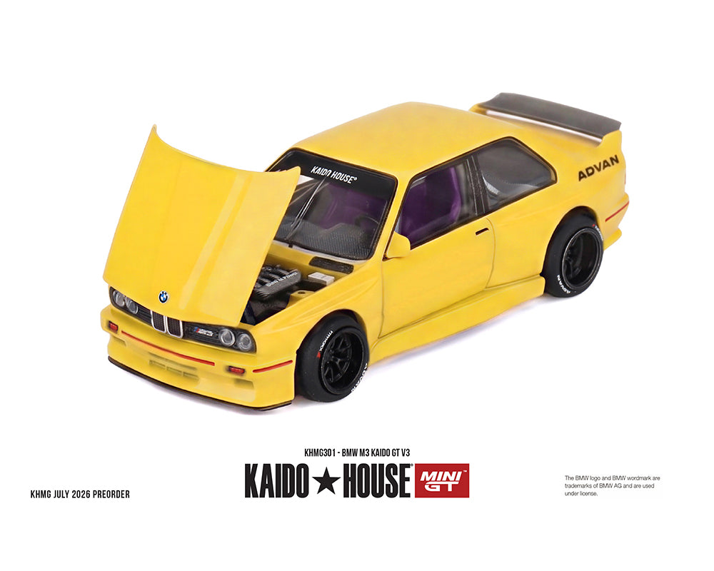 [PRE-ORDER] Kaido House x Mini GT BMW M3 Kaido GT V3 ADVAN – Yellow