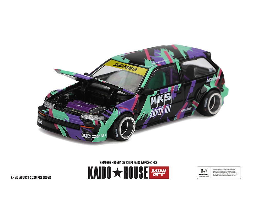 [PRE-ORDER] Kaido House x Mini GT Honda Civic (EF) Kaido Works HKS