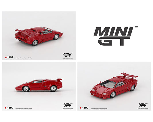[PRE-ORDER] Mini GT #1136 Lamborghini Countach 25th Anniversary - Red