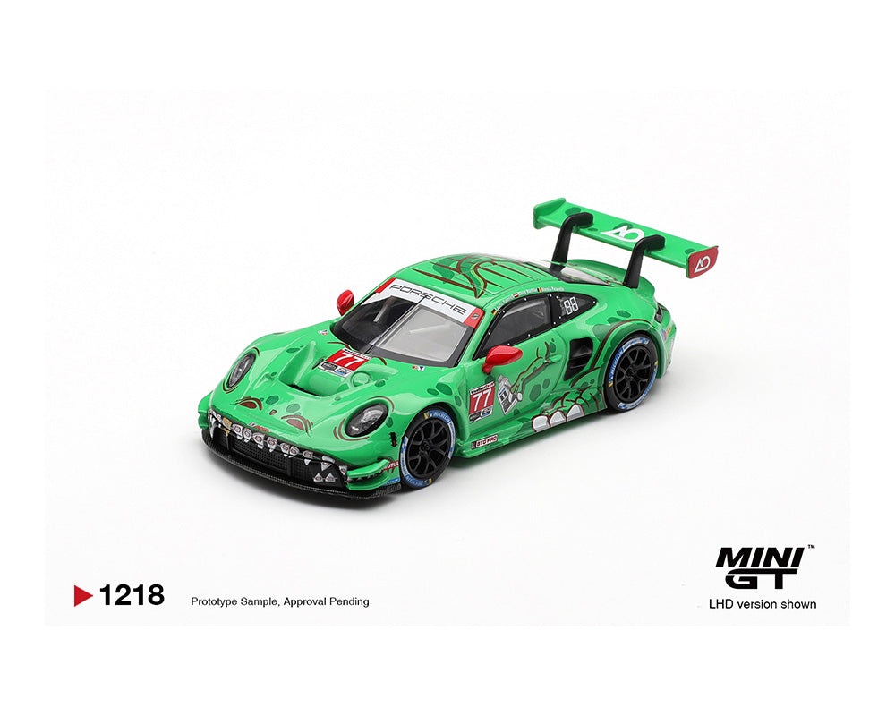 [PRE-ORDER] Mini GT #1218 Porsche 911 GT3 R (992) #77 AO Racing 2025 IMSA Sebring 12 Hrs Class Winner
