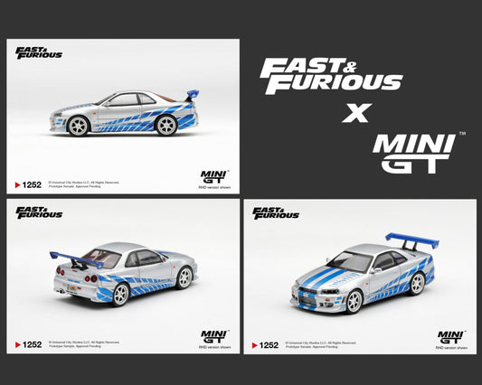 [PRE-ORDER] Mini GT Nissan Skyline GT-R C-West - “2 Fast 2 Furious” Brian O’Conner