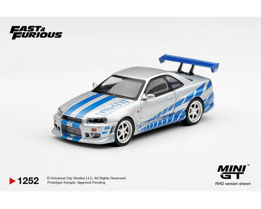 [PRE-ORDER] Mini GT Nissan Skyline GT-R C-West - “2 Fast 2 Furious” Brian O’Conner