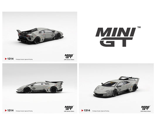 [PRE-ORDER] Mini GT Lamborghini LB-Silhouette WORKS Murcielago GT Evo Fighter - Grey