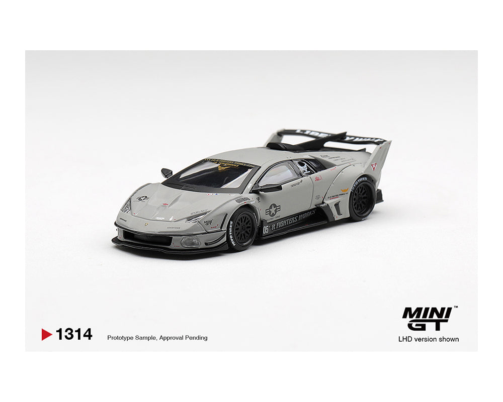 [PRE-ORDER] Mini GT Lamborghini LB-Silhouette WORKS Murcielago GT Evo Fighter - Grey