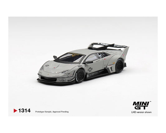 [PRE-ORDER] Mini GT Lamborghini LB-Silhouette WORKS Murcielago GT Evo Fighter - Grey