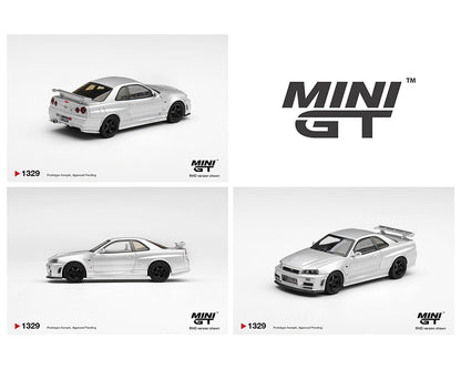 [PRE-ORDER] Mini GT Nissan NISMO R34GT-R Z-tune - Silver